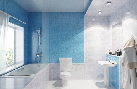 Отделка ванной комнаты панелями пвх в Москве и Московской области.