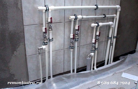 Instalace vodovodního systému polypropylenových trubek cenu