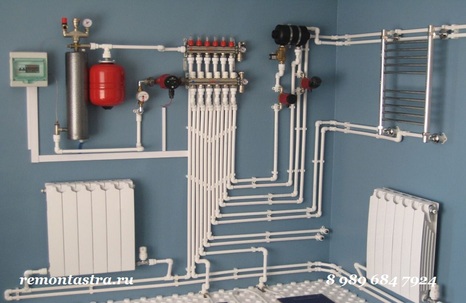 Трубы отопления - полипропилен - Замена радиатора отопления в квартире